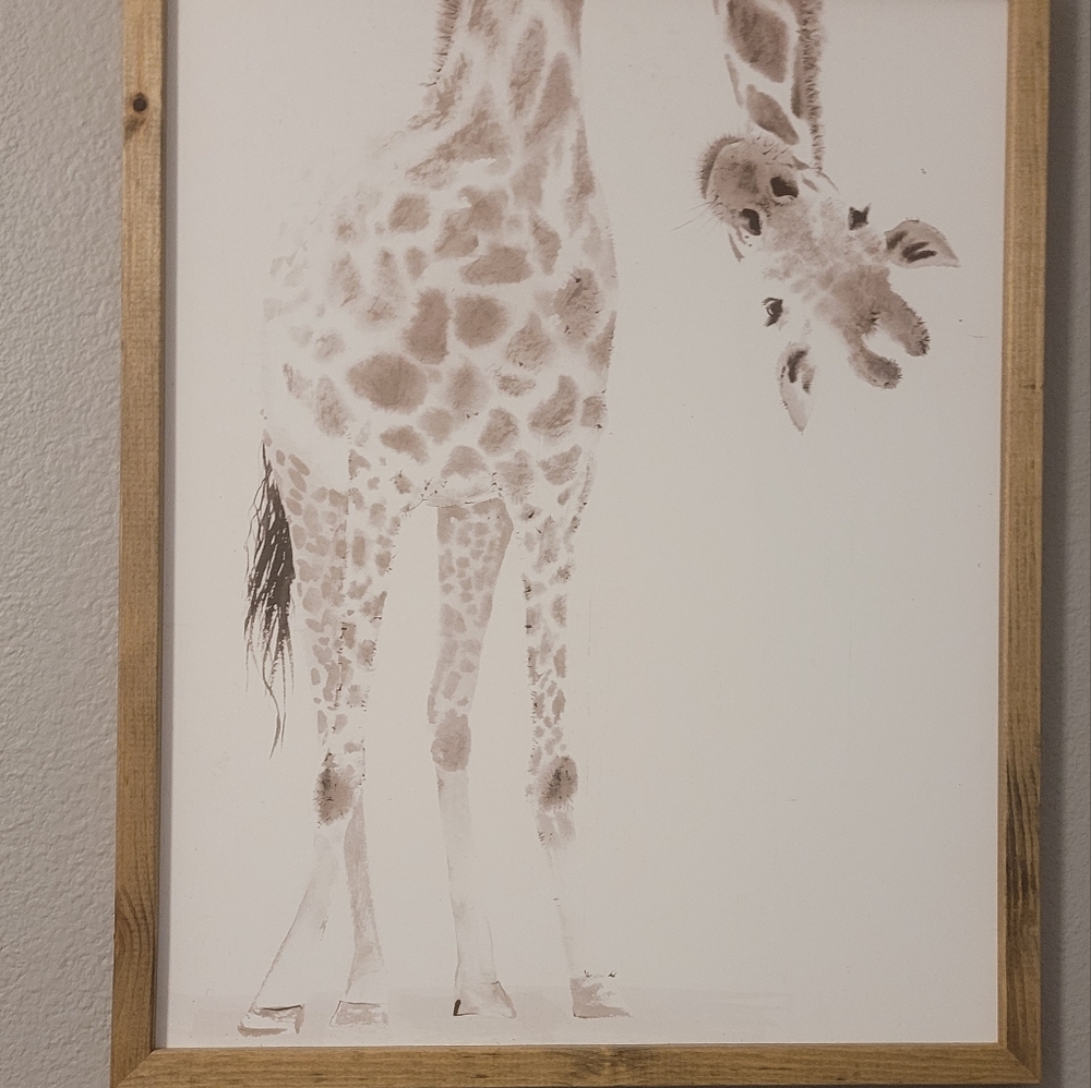 Large giraffe wall art